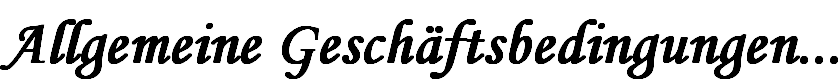 Allgemeine Geschäftsbedingungen...