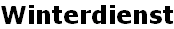Winterdienst