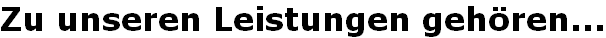 Zu unseren Leistungen gehören...
