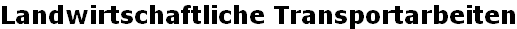 Landwirtschaftliche Transportarbeiten