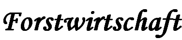 Forstwirtschaft